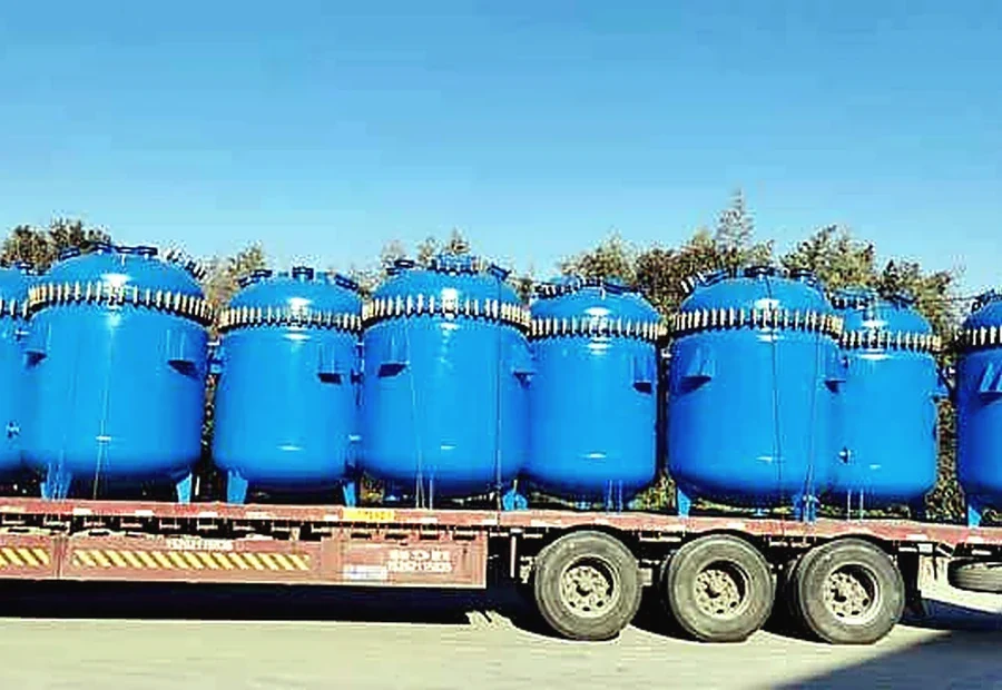 Storage vessels prepared for transfer and process buffering.