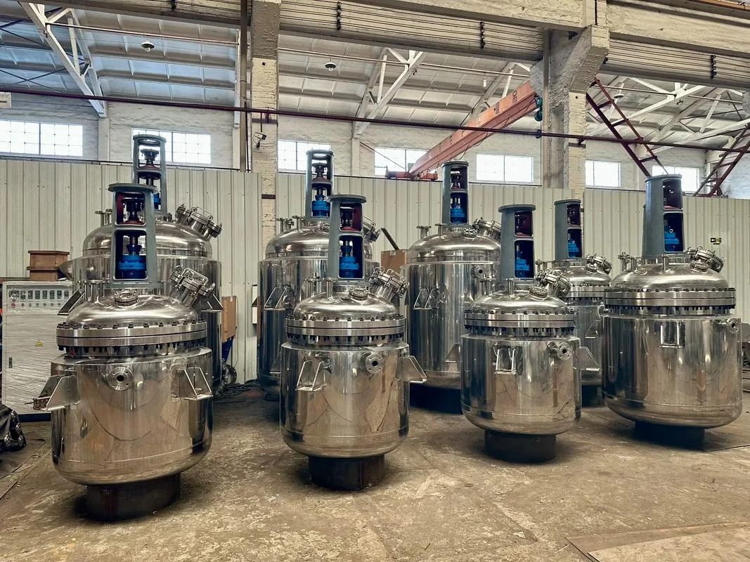 Stainless steel stirred reactors manufactured by Tieying